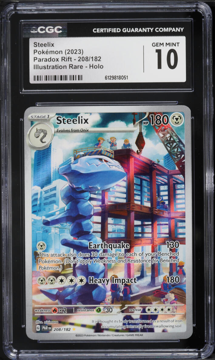 2023 Pokemon Scarlet & Violet Paradox Rift IR Steelix #208 CGC 10