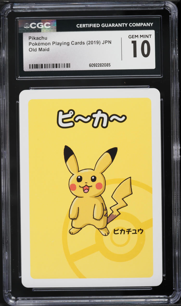 2019 Pokemon Japanese Playing Cards Old Maid Pikachu CGC 10
