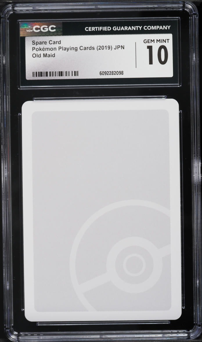2019 Pokemon Japanese Playing Cards Old Maid Spare Card CGC 10