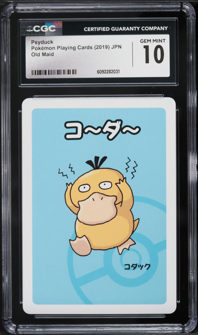 2019 Pokemon Japanese Playing Cards Old Maid Psyduck CGC 10