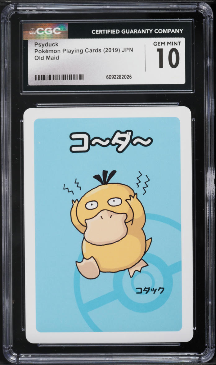 2019 Pokemon Japanese Playing Cards Old Maid Psyduck CGC 10