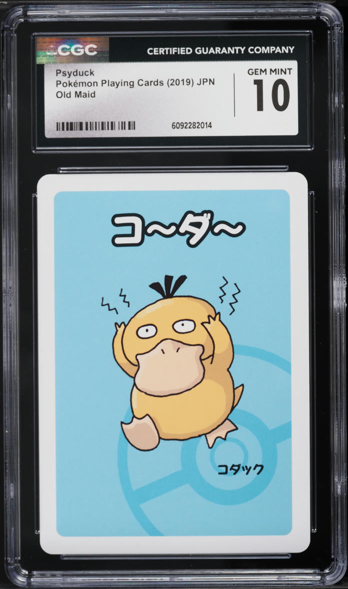 2019 Pokemon Japanese Playing Cards Old Maid Psyduck CGC 10