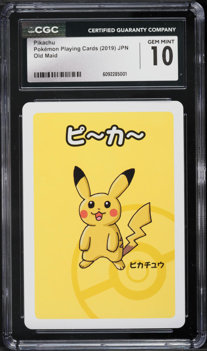 2019 Pokemon Japanese Playing Cards Old Maid Pikachu CGC 10