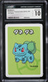 2019 Pokemon Japanese Playing Cards Old Maid Bulbasaur CGC 10