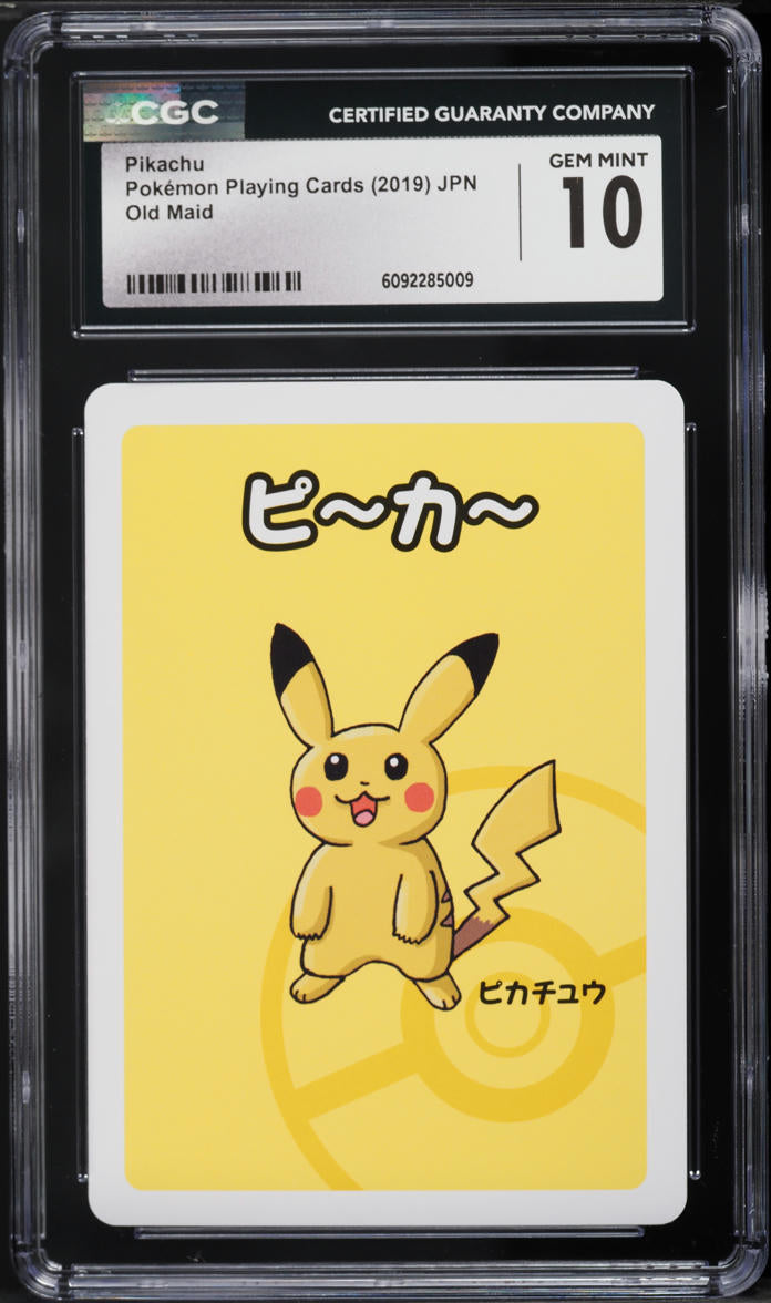 2019 Pokemon Japanese Playing Cards Old Maid Pikachu CGC 10