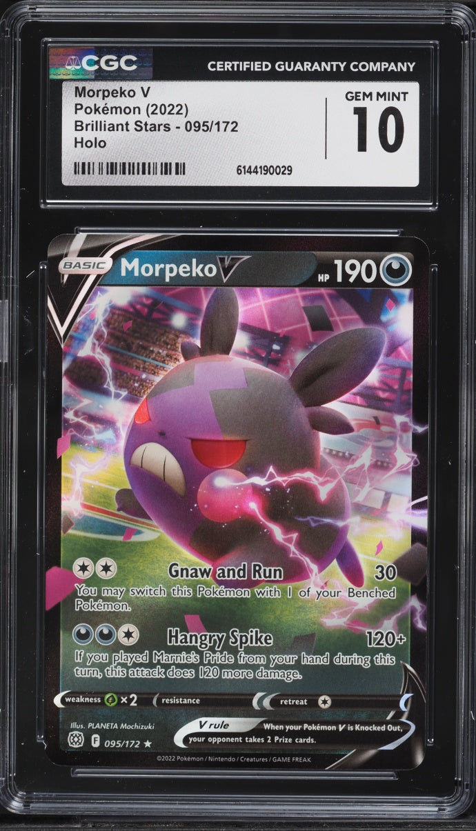 2022 Pokemon Brilliant Stars Morpeko V #095 CGC 10