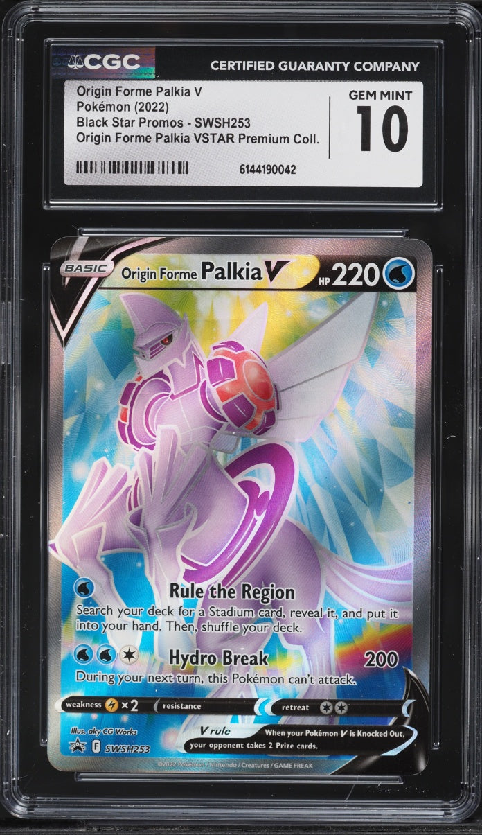 2022 Pokemon Premium Collection Origin Forme Palkia V #SWSH253 CGC 10
