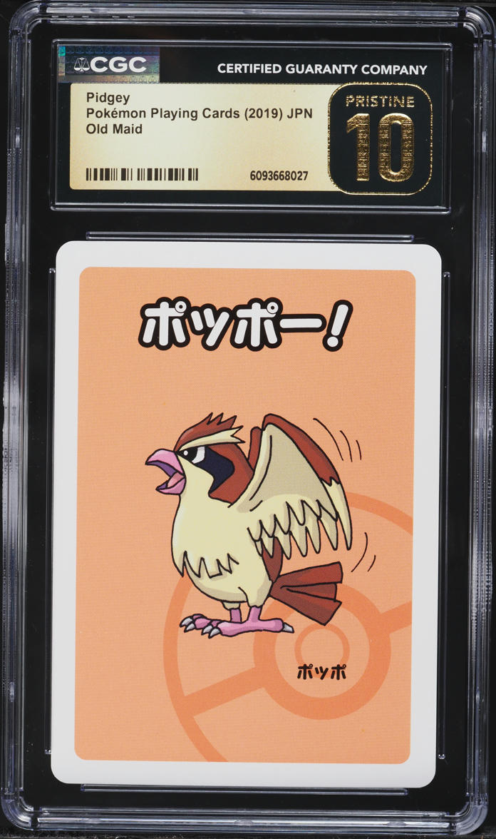 2019 Pokemon Japanese Playing Cards Old Maid Pidgey CGC 10 PRISTINE