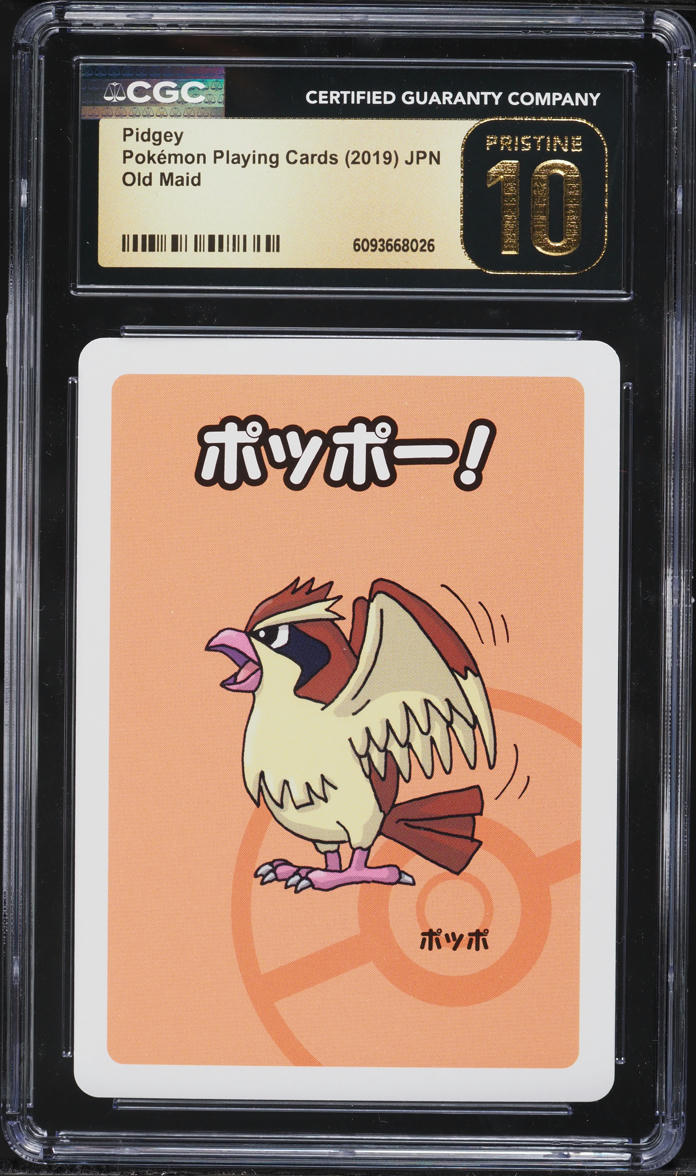 2019 Pokemon Japanese Playing Cards Old Maid Pidgey CGC 10 PRISTINE