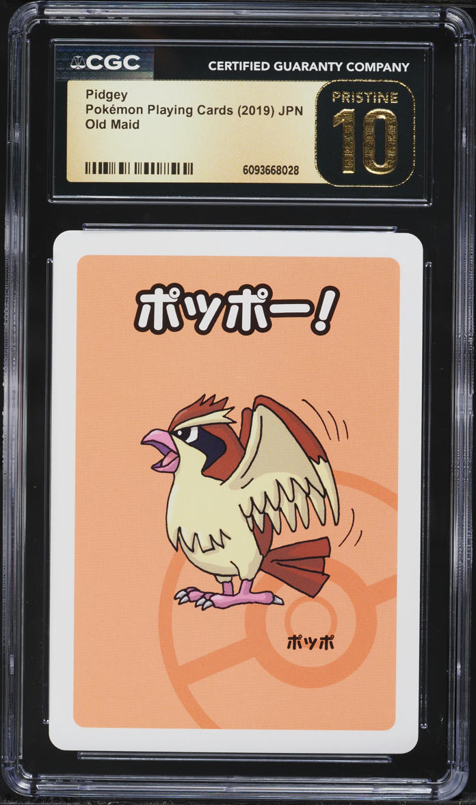 2019 Pokemon Japanese Playing Cards Old Maid Pidgey CGC 10 PRISTINE