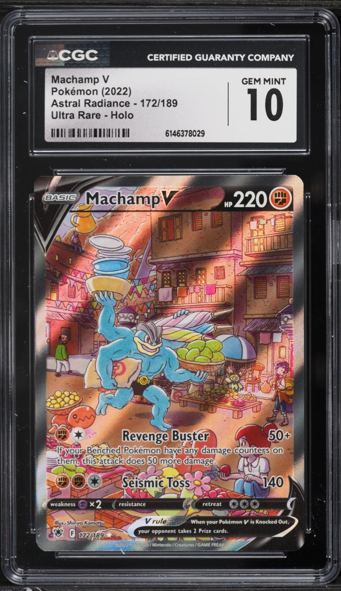 2022 Pokemon Astral Radiance Alt Art Machamp V #172 CGC 10