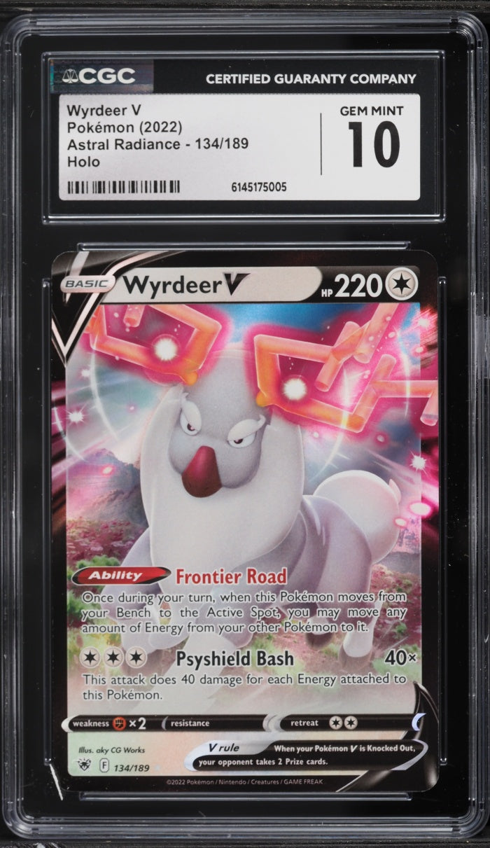 2022 Pokemon Astral Radiance Alt Art Wyrdeer V #134 CGC 10