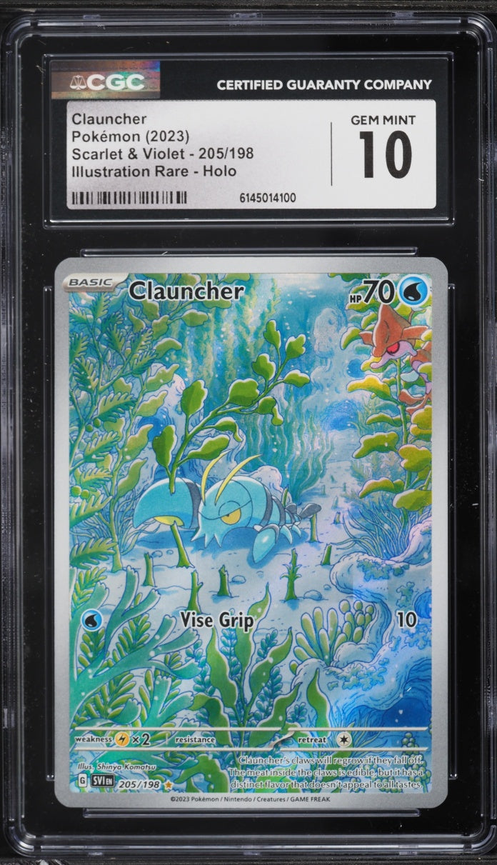 2023 Pokemon Scarlet & Violet Clauncher #205 CGC 10