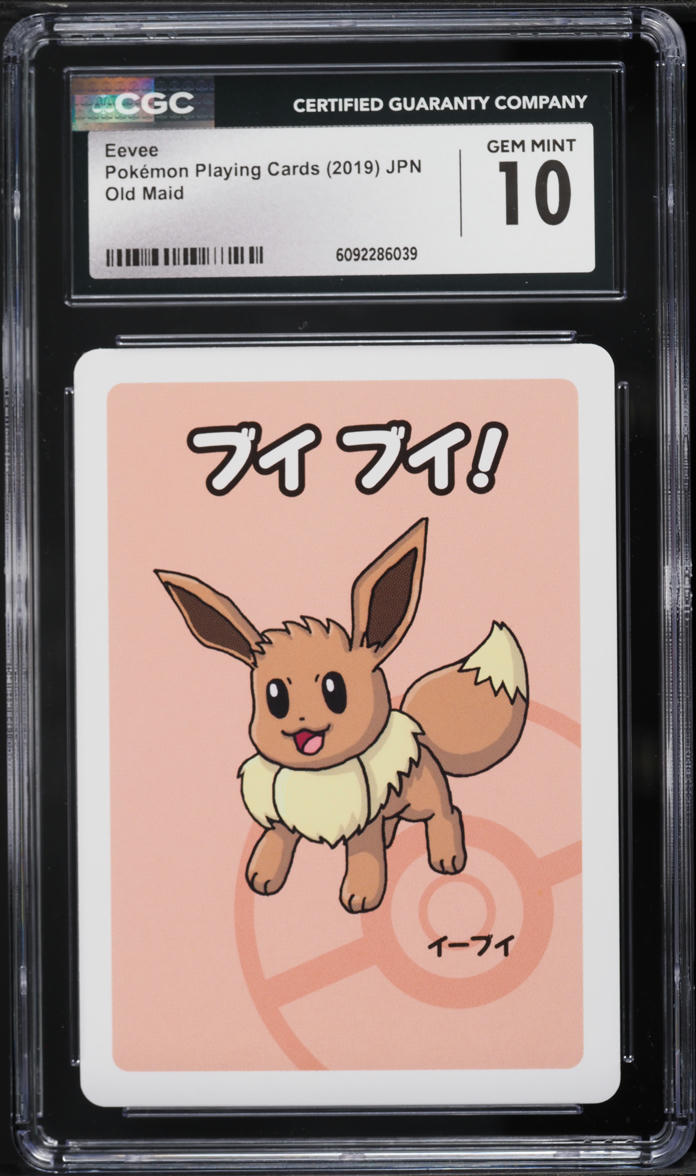 2019 Pokemon Japanese Playing Cards Old Maid Eevee CGC 10