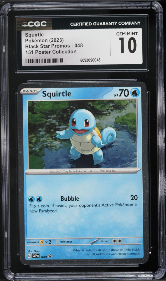 2023 Pokemon 151 Poster Collection Squirtle #48 CGC 10