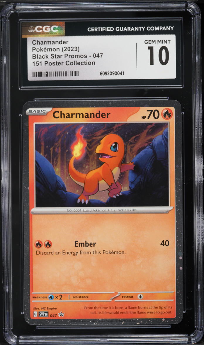 2023 Pokemon 151 Poster Collection Charmander #47 CGC 10