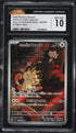 2025 Pokemon Japanese Scarlet & Violet Glory Rocket Gang AR Team Rocket's Meowth #109 CGC 10