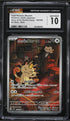 2025 Pokemon Japanese Scarlet & Violet Glory Rocket Gang AR Team Rocket's Meowth #109 CGC 10