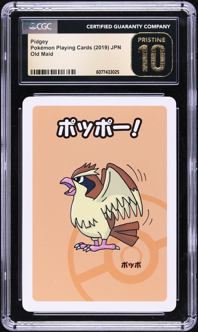 2019 Pokemon Japanese Playing Cards Old Maid Pidgey CGC 10 PRISTINE