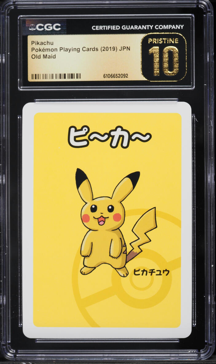 2019 Pokemon Japanese Playing Cards Old Maid Pikachu CGC 10 PRISTINE