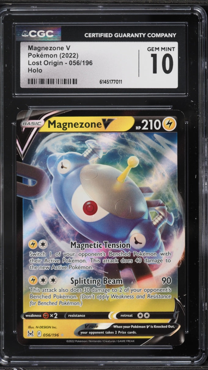 2022 Pokemon Lost Origin Magnezone V #056 CGC 10