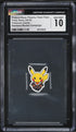 2018 Pokemon Center Flake Seals Rainbow Pretend Boss Pikachu Team Flare CGC 10