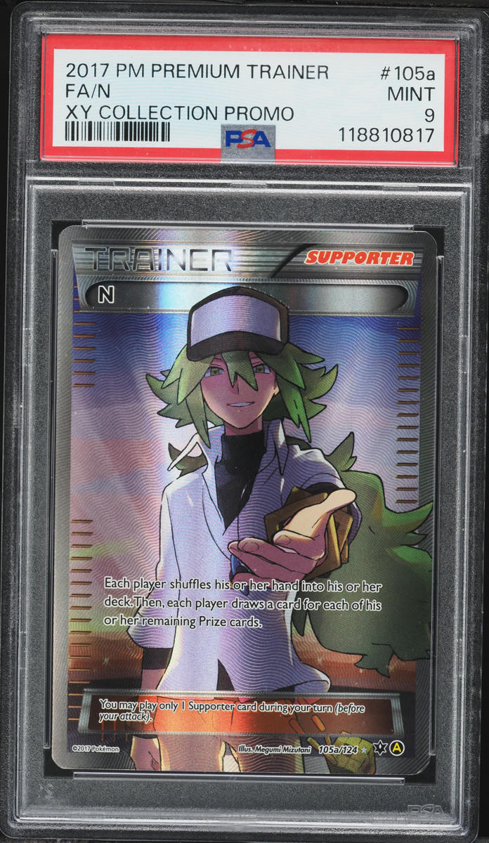 2017 Pokemon XY Promo Premium Trainer Full Art N #105a PSA 9 MINT