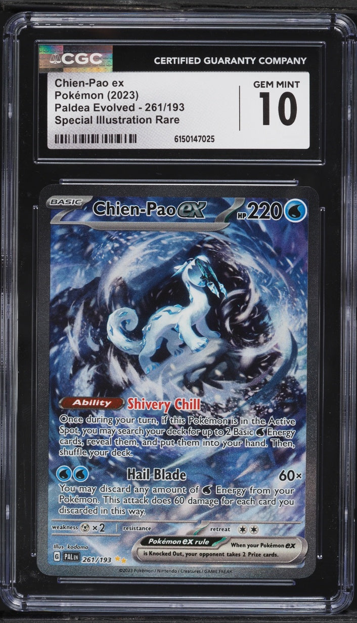 2023 Pokemon Paldea Evolved SIR Chien-Pao ex #261 CGC 10