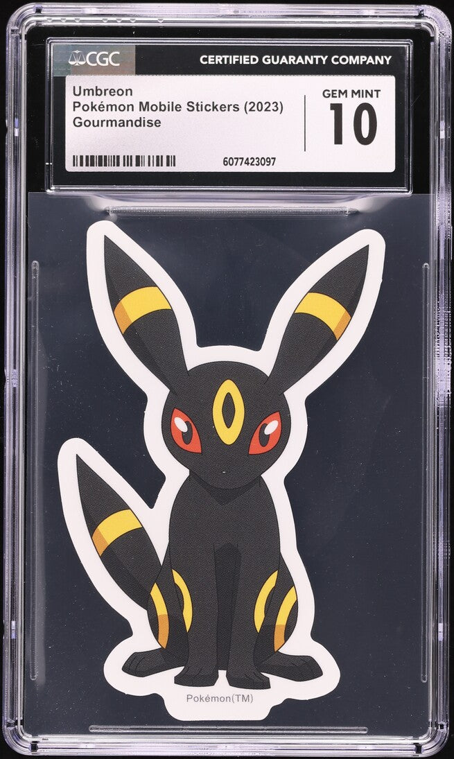 2023 Pokemon Mobile Stickers Gourmandise Umbreon CGC 10 GEM MINT