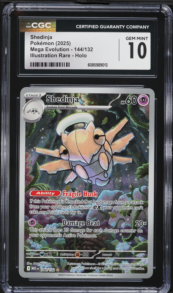 2025 Pokemon Mega Evolution IR Shedinja #144 CGC 10