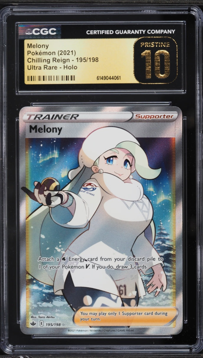 2021 Pokemon Chilling Reign Melony #195 CGC 10 PRISTINE