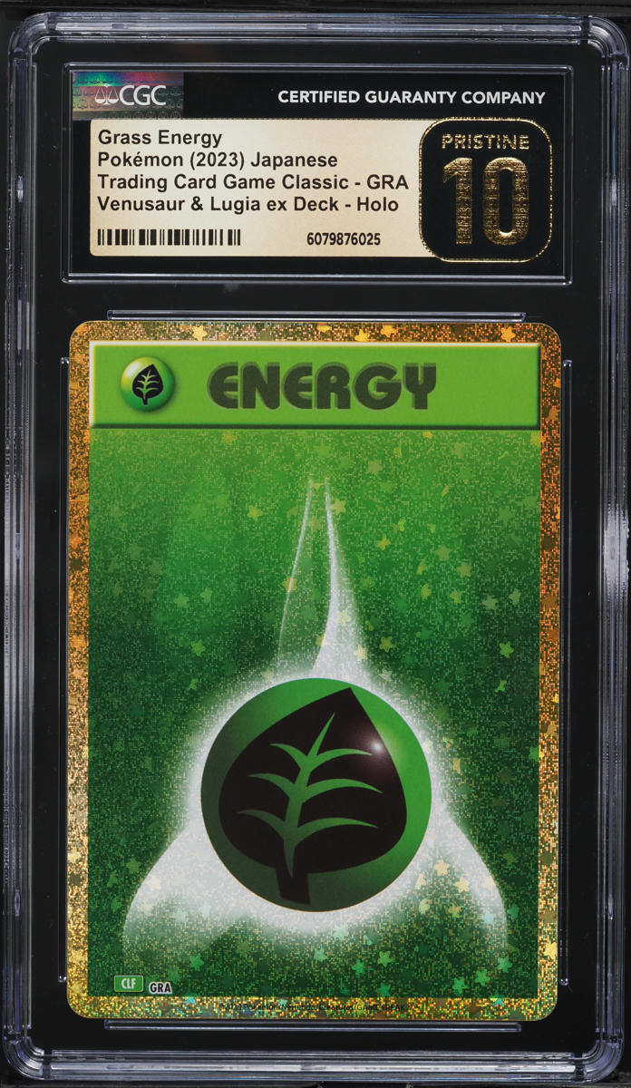 2023 Pokemon Japanese TCG Classic Collection Holo Grass Energy CGC 10 PRISTINE
