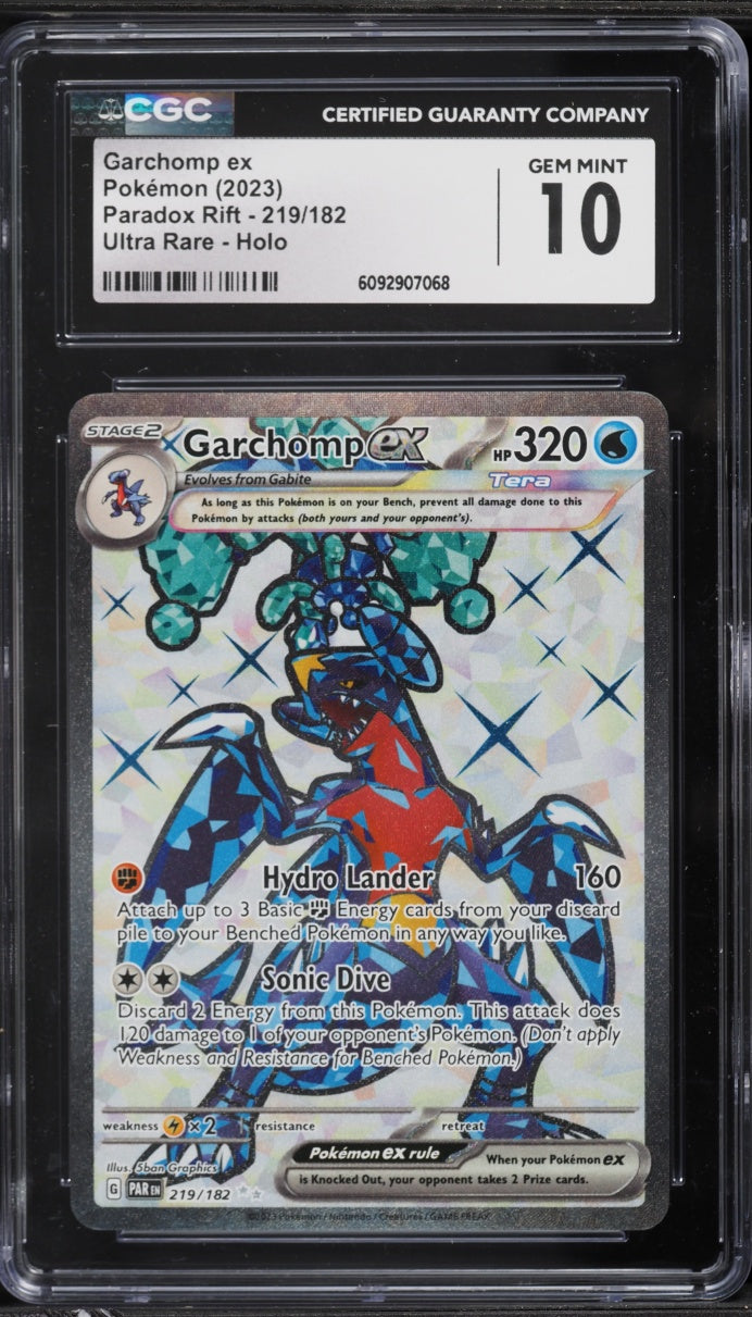 2023 Pokemon Paradox Rift Garchomp ex #219 CGC 10