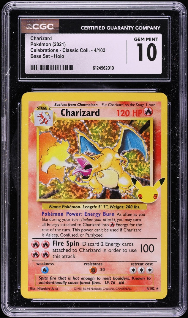 2021 Pokemon Celebrations Charizard #4 CGC 10