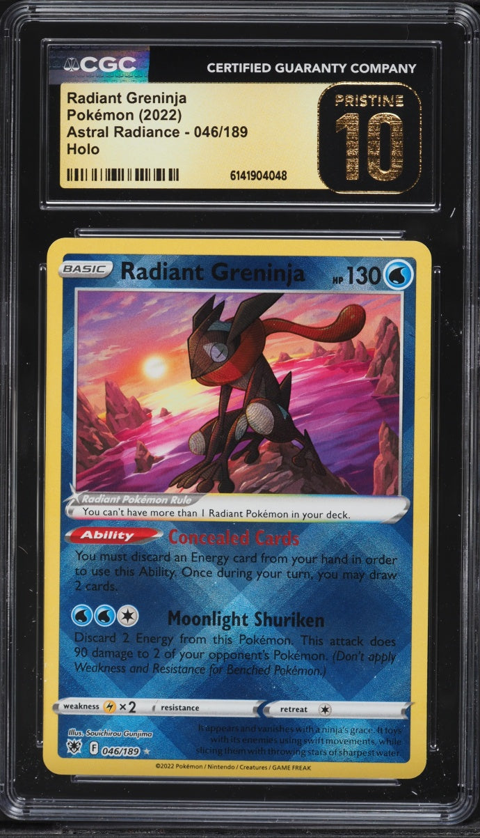 2022 Pokemon Astral Radiance Radiant Greninja #046 CGC 10 PRISTINE
