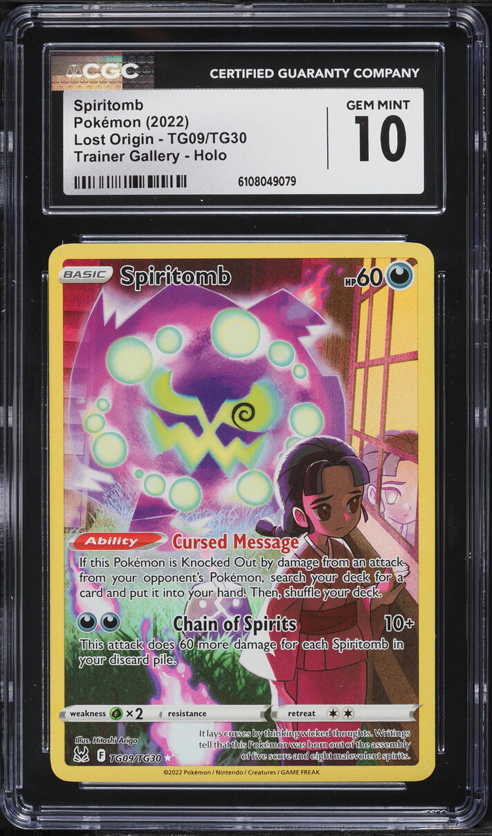 2022 Pokemon Lost Origin Spiritomb #TG09 CGC 10