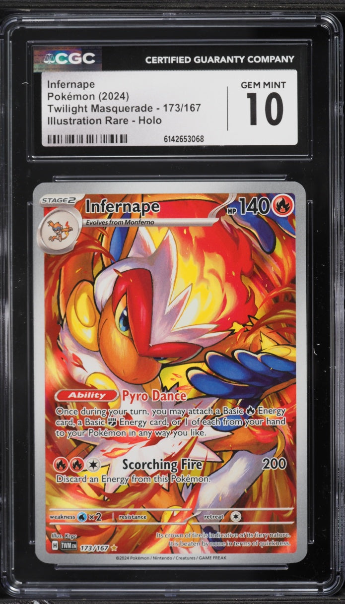 2024 Pokemon Twilight Masquerade Infernape #173 CGC 10