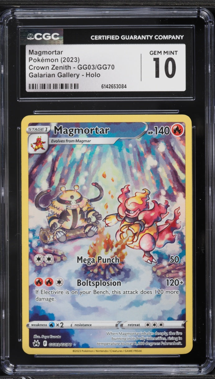 2023 Pokemon Crown Zenith Magmortar #GG03 CGC 10
