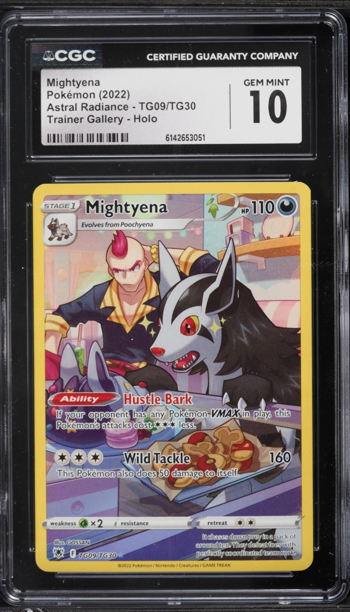 2022 Pokemon Astral Radiance Mightyena #TG09 CGC 10