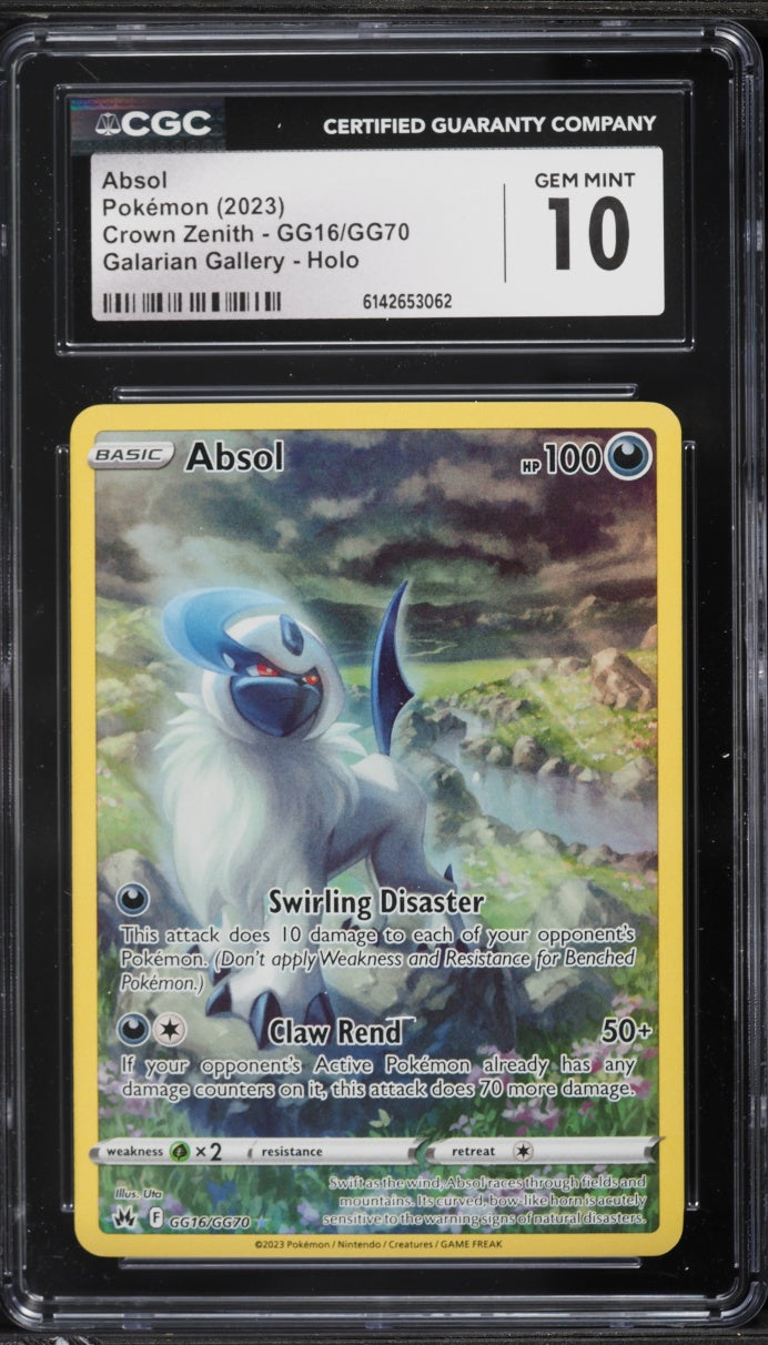 2023 Pokemon Crown Zenith Absol #GG16 CGC 10