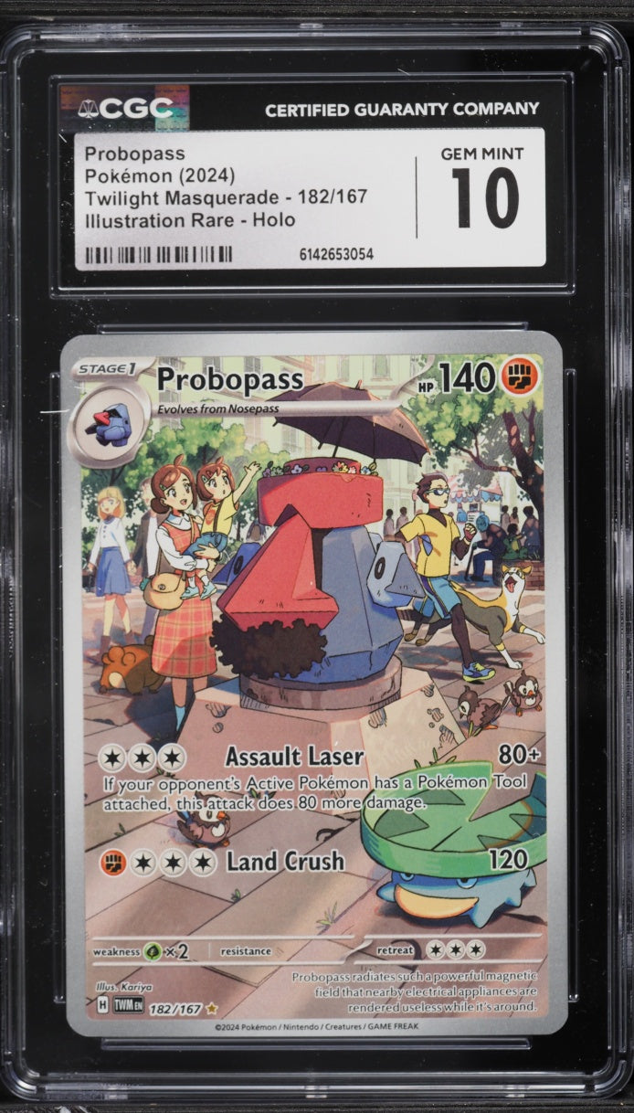 2024 Pokemon Twilight Masquerade Probopass #182 CGC 10