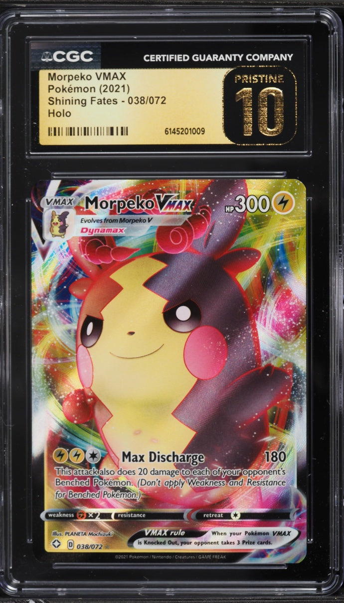 2021 Pokemon Shining Fates Morpeko VMAX #038 CGC 10 PRISTINE