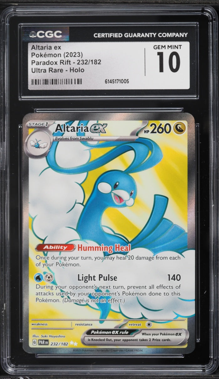 2023 Pokemon Paradox Rift Altaria ex #232 CGC 10