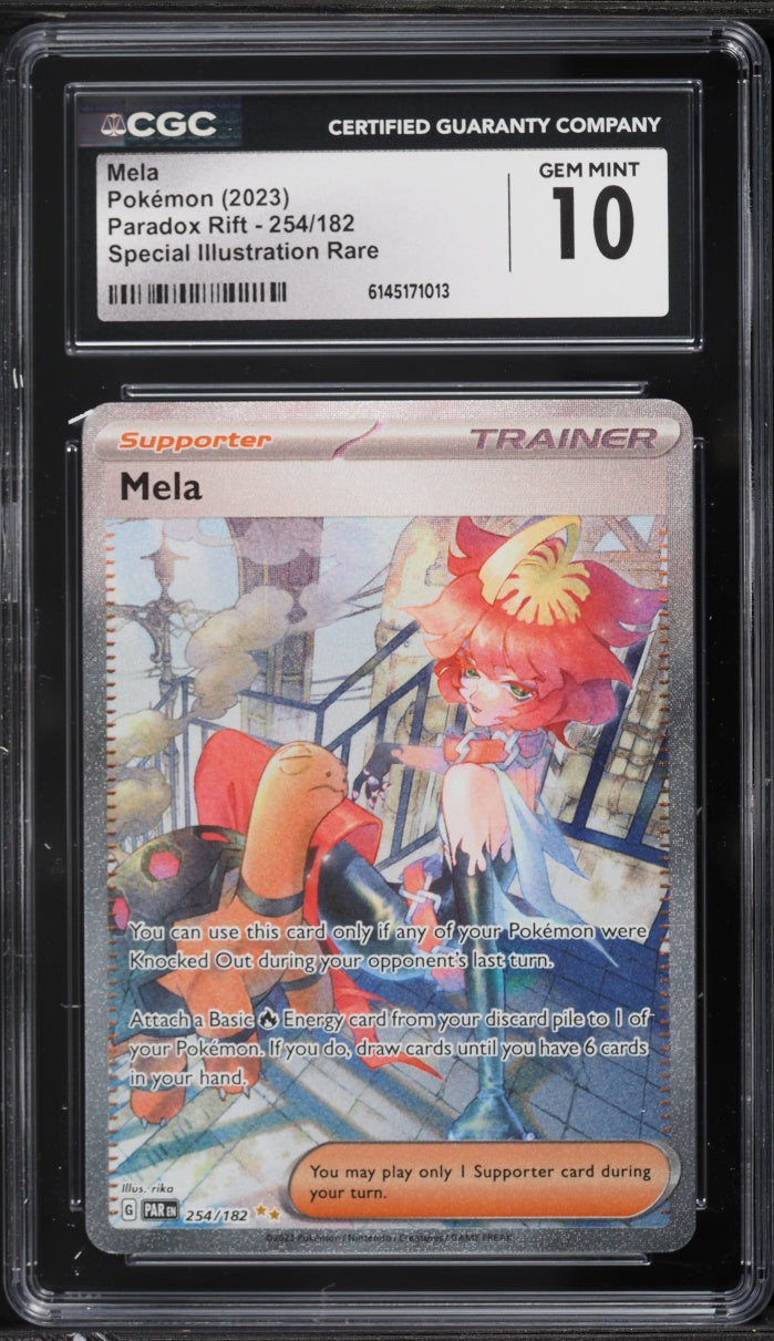2023 Pokemon Paradox Rift SIR Mela #254 CGC 10