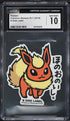 2019 Pokemon Japanese Stickers Pt.7 B-Side Label Flareon CGC 10 GEM MINT