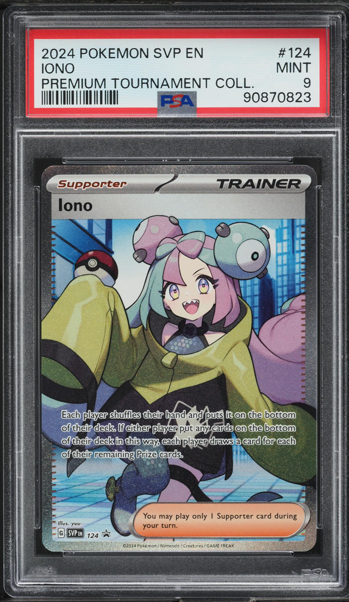 2024 Pokemon Premium Tournament Collection Iono #124 PSA 9