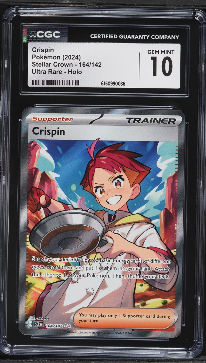 2024 Pokemon Stellar Crown Crispin #164 CGC 10