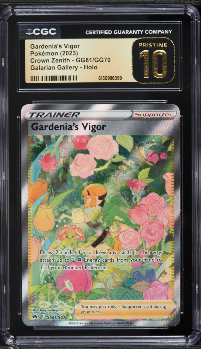 2023 Pokemon Crown Zenith Gardenia's Vigor #GG61 CGC 10 PRISTINE