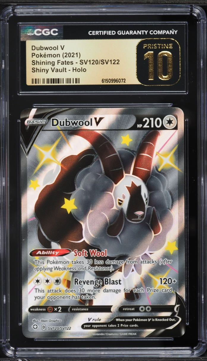 2021 Pokemon Shining Fates Dubwool V #SV120 CGC 10 PRISTINE