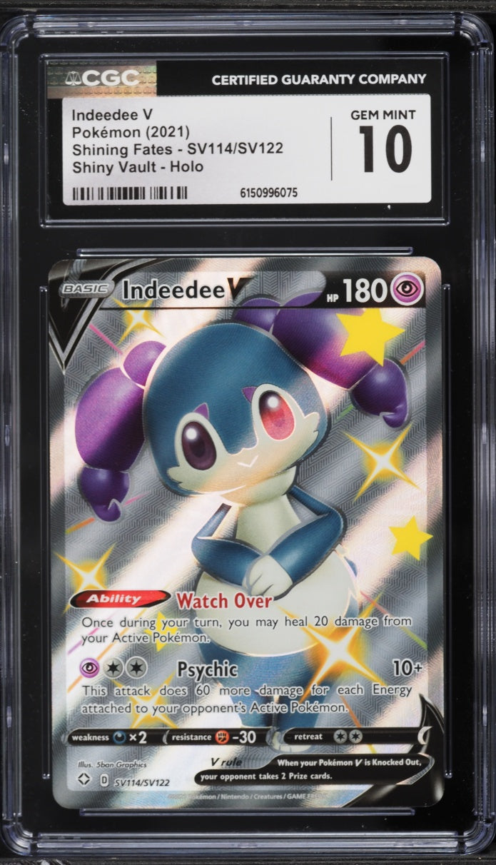 2021 Pokemon Shining Fates Indeedee V #SV114 CGC 10
